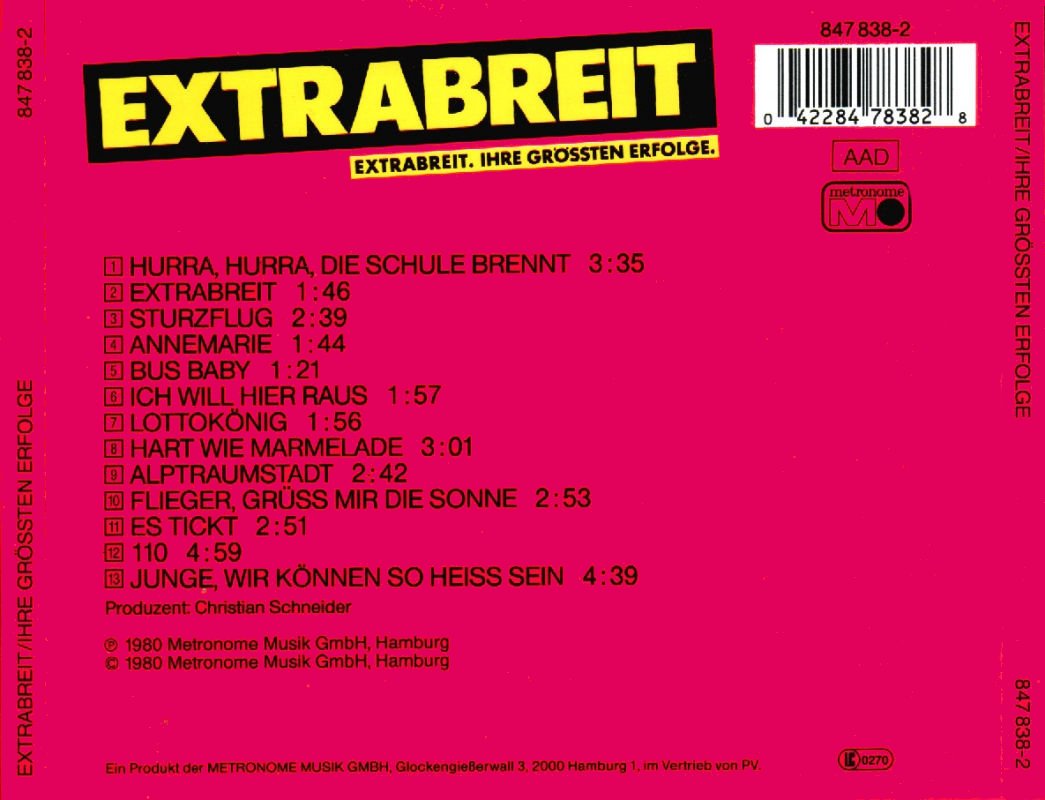 Extrabreit  Ihre grössten Erfolge  Back